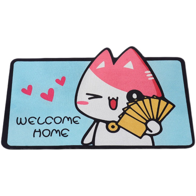 Cheerful Cartoon Welcome Mats